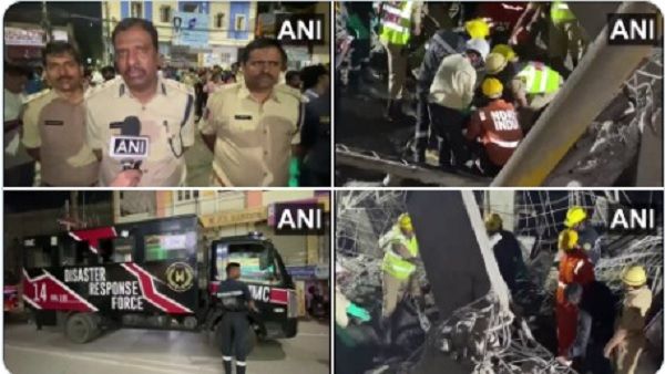 हैदराबाद: निर्माणाधीन इमारत गिरने से 2 लोगों की दर्दनाक मौत, 3 को बचाया, 1 गंभीर रूप से घायल