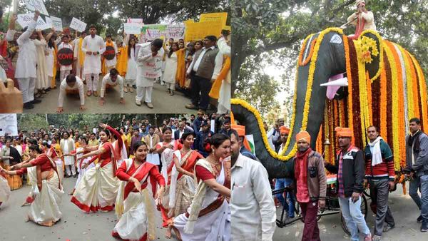 BHU में स्थापना दिवस पर निकाली गई झांकी, उत्साहित छात्रों ने भोजपुरी गानों पर लगाए ठुमके, Video Viral