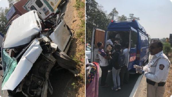 महाराष्ट्र: कार-ट्रक के बीच भीषण टक्कर, 3 लोगों की मौके पर मौत, चार गंभीर रूप से घायल