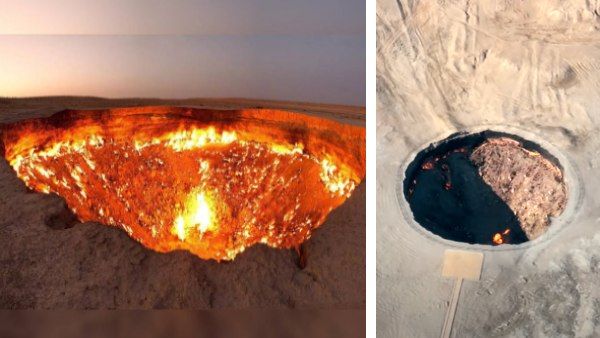 'नर्क के दरवाजे' का एक और VIDEO आया सामने, 50 साल से निकल रही आग, कैसे बना ये नहीं पता