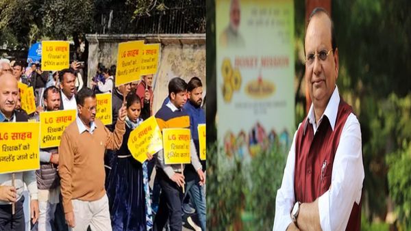दिल्‍ली LG के खिलाफ दिल्‍ली सीएम केजरीवाल ने निकाला मार्च, सरकार के काम में हस्‍तक्षेप का लगाया आरोप