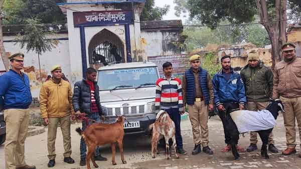 Varanasi: गांव में मनाने पहुंचे थे New Year Party और कर दिए कांड, रात में बोलेरो से 3 युवक और 3 बकरियां बरामद