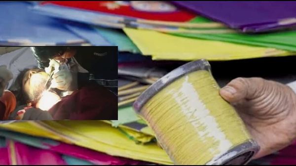 Rewa news : चाइनीज मांझे से बाइक सवार आईटीआई छात्र की गर्दन कटी, 90 टांके लगे