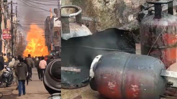Satna news : न्यू ईयर की पहली सुबह धमाकों से दहल उठा बाजार, एक-एक कर फाटे दो LPG सिलेंडर