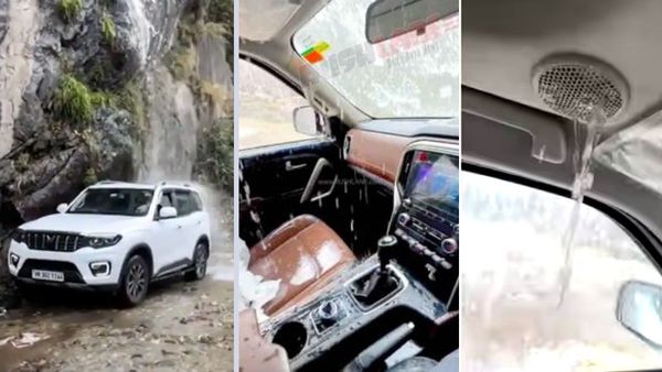 SUV को झरने के नीचे ले गया शख्स और कार में होने लगा लीकेज, वायरल वीडियो पर छिड़ी बहस