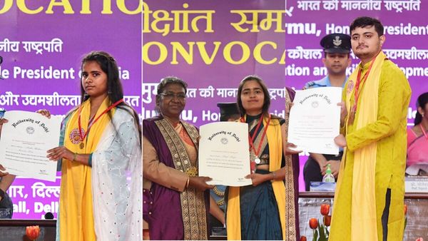 'भारतीय संस्कृति को सलाम', दिल्ली यूनिवर्सिटी में गाउन-हैट नहीं, पहली बार छात्रों ने अंगवस्त्र पहनकर ली डिग्री