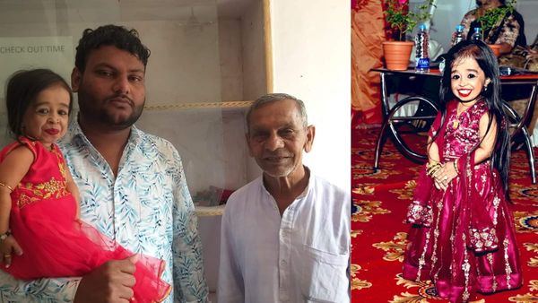 Jyoti Amge: दुनिया की सबसे छोटी महिला ने किया मां शारदा के दर्शन, सेल्फी के लिए उमड़ी भीड़
