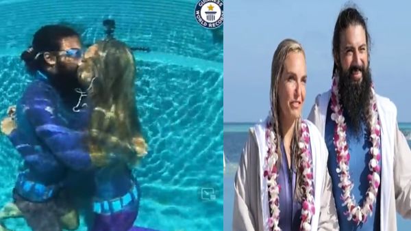 जानें इस कपल को जिसने पानी के अंदर बनाया longest KISS वर्ल्‍ड रिकार्ड, VIDEO में देखें कितनी देर करता रहा किस
