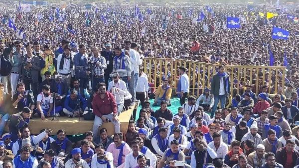 bhim army: भोपाल के भेल दशहरा मैदान में चंद्रशेखर रावण भरेंगे हुंकार, लाखों की संख्या में जुटे कार्यकर्ता