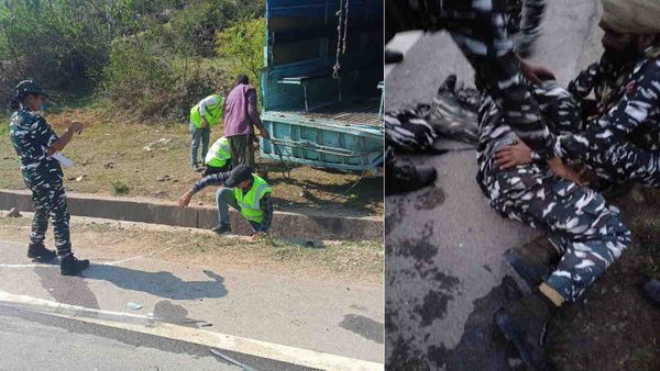 जम्मू कश्मीर: CRPF के वाहन को पीछे से ट्रक ने मारी टक्कर, 5 जवान घायल
