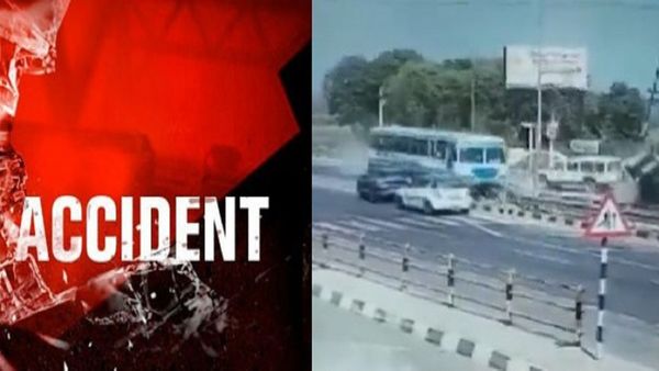 जहां ऋषभ पंत की कार का हुआ हादसा, वहां फिर हुई भीषण टक्कर, कार हवा में उड़ते हुए पलटी, Video
