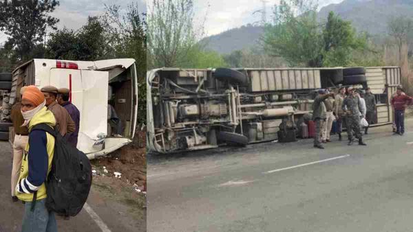 Bilaspur: चंडीगढ़-मनाली एनएच पर हादसे का शिकार हुई छात्रों से भरी बस, एक युवती की मौत, 37 छात्र घायल