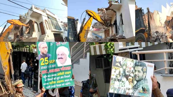 Umesh Pal murder case: माफियाओं को मिट्टी में मिलाना जारी, अतीक के करीबी सफदर अली का मकान बना खंडर  