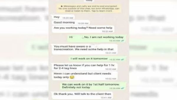 छुट्टी के दिन ऑफिस का काम नहीं करूंगा, कर्मचारी ने मैनेजर को दिया करारा जवाब, चैट वायरल