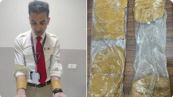 एयर इंडिया एक्सप्रेस का केबिन क्रू सोने की तस्करी में गिरफ्तार, हाथ में लपेटकर एयरपोर्ट से निकाल रहा था गोल्ड