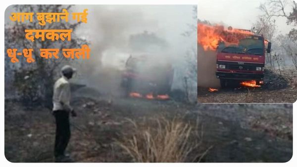 Sagar: जंगल की आग में 'दमकल' स्वाहा! नर्सरी में लगी आग बुझाने गई थी फायर लॉरी