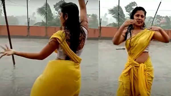 'टिप-टिप बरसा पानी' में येलो साड़ी में थिरकी महिला, डांस मूव्स देखकर लोगों के उड़े होश VIDEO 