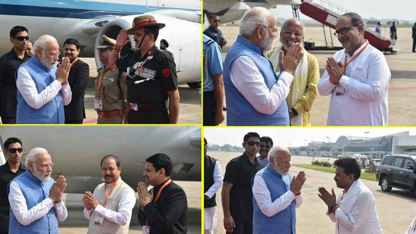Varanasi पहुंचे प्रधानमंत्री नरेंद्र मोदी, एयरपोर्ट पर सीएम की अगवानी, काशी को देंगे करोड़ों की सौगात