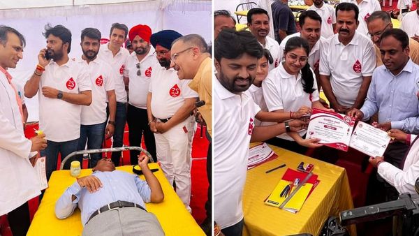 Indore में देश का सबसे बड़ा रक्तदान शिविर, कलेक्टर ने भी किया ब्लड डोनेट