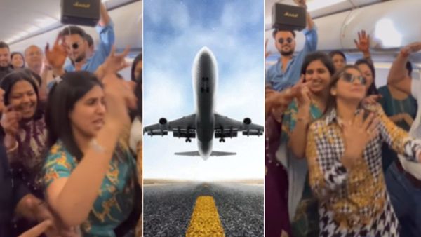 तेज आवाज में प्लेन में बज रहा था सपना चौधरी का गाना, उड़ती फ्लाइट में नाचने लगे सारे यात्री, VIDEO