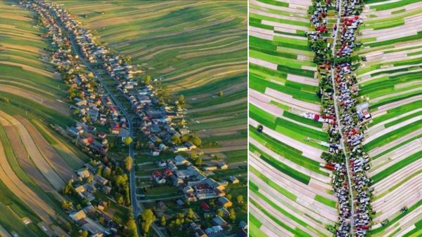 PHOTOS: चर्चा में इस देश का 'लिटिल टस्कनी' गांव, एक ही स्ट्रीट पर अजीबोगरीब तरीके से बसे हैं हजारों लोग