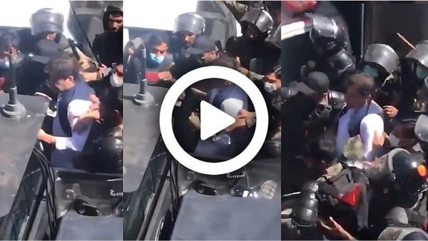VIDEO: इमरान खान के साथ रेंजर्स ने की बदसलूकी, खींचते हुए लेकर गए गाड़ी तक