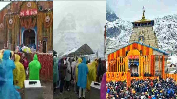 Kedarnath dham में बर्फबारी जारी, उत्तराखंड पुलिस ने जारी की अपील, चारों धाम समेत ये है मौसम का अपडेट