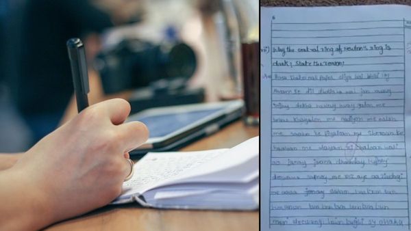 मैं तुझे देखा, हंसते हुए गालों पे... फिजिक्स के पेपर में गाने लिख आया बच्चा, लोग बोले- न्यूटन हम शर्मिंदा हैं