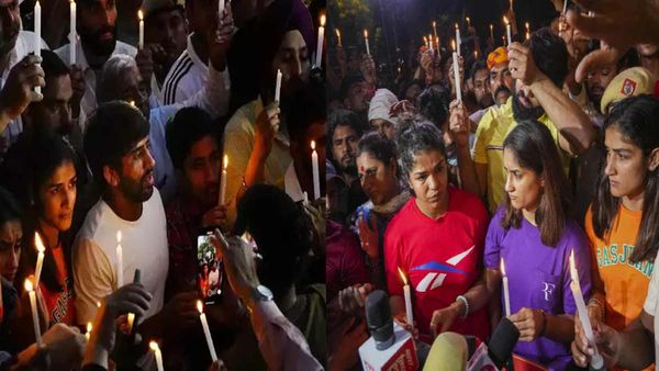 Wrestlers Protest: पहलवानों का कैंडल मार्च, विनेश बोलीं- हमारी लड़ाई अन्याय के खिलाफ