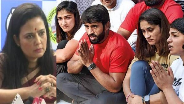 Mahua Moitra का सवाल- शाह और रेसलर्स की मुलाकात पर बात क्यों नहीं? Bajrang के बयान को Crazy बताया
