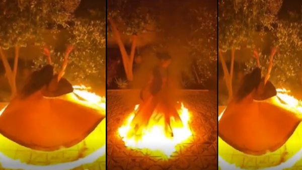 लड़की की ड्रेस के चारों ओर लगी थी आग और वो करती रही डांस, देखें रोंगटे खड़े कर देने वाला Video