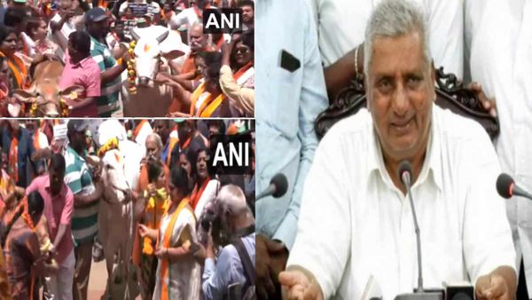 गाय को काटने में क्या गलत है? कर्नाटक पशुपालन मंत्री के इस बयान पर भड़की भाजपा ने किया प्रदर्शन