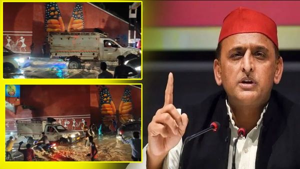 काशी में बारिश में भीगते हुए पूरी हुई गंगा आरती, जलभराव पर अखिलेश यादव ने किया ट्वीट, कहा- 'काशी बन गई वेनिस'