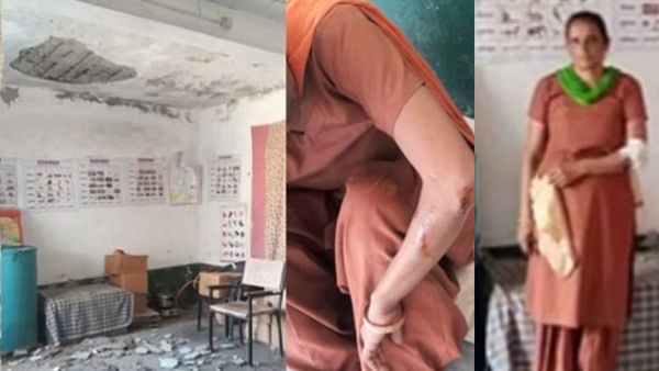 Mandi News: आंगनबाड़ी भवन की छत का प्लास्टर गिरा, सहायिका घायल..बाल-बाल बचे मासूम