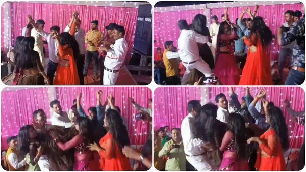 Chhatarpur: मास्साब की करतूत, महिला डांसर को देख मचल गए, गोद में उठाकर नाचने लगे