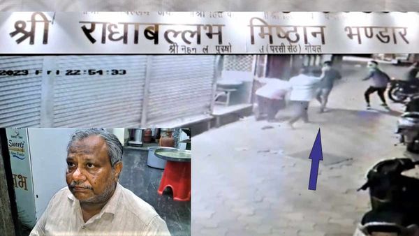 Mathura: तमंचा लेकर लूट करने आए बदमाशों को व्यापारी भाइयों ने रपटाया, घटना CCTV में हुई कैद