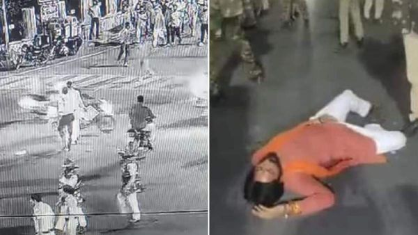 Indore news: बजरंगियों पर लाठीचार्ज से पहले का CCTV फुटेज वायरल, सामने आई सच्चाई