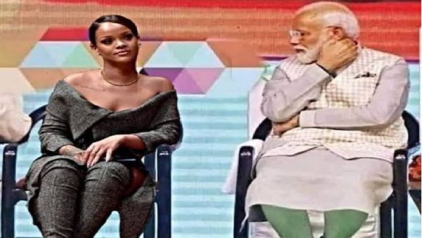 Fact Check: PM मोदी और पॉप सिंगर रिहाना ने कार्यक्रम में शेयर किया मंच, जानें इस वायरल तस्वीर के दावे का सच