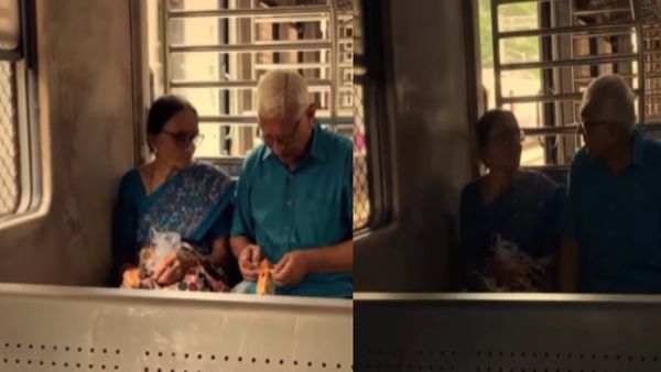 बुजुर्ग शख्स ने पत्नी को प्यार से खिलाया बिस्कुट, कैमिस्ट्री देखकर दिल हार बैठे लोग, VIDEO