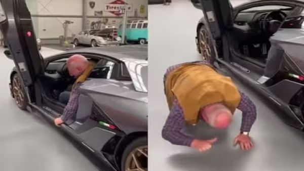 बुजुर्ग व्यक्ति ने रिटायरमेंट के बाद खरीदी लेम्बोर्गिनी, सपना पूरा होते देख खुशी का ठिकाना नहीं रहा, VIDEO