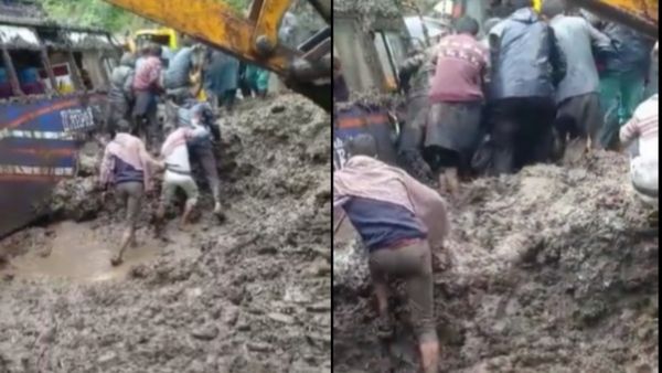 जम्मू-कश्मीर: डोडा में भूस्खलन की चपेट में आई बस, दो की मौत, कई यात्री घायल, Video