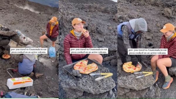 Pizza: महिला ने सक्रिय ज्वालामुखी पर बनाया पिज्जा, खाते हुए Video किया शेयर, चौंके लोग