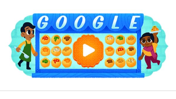 गोलगप्पे का दीवाना हुआ Google, बनाया खास Doodle