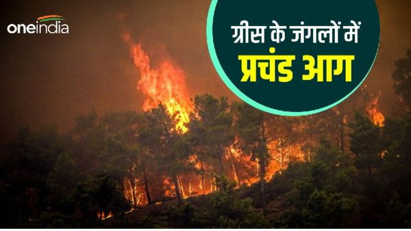 Greece Fire: ग्रीस में लगी प्रचंड आग में सब स्वाहा... हजारों एकड़ जंगल खाक, PM ने बताया, युद्ध जैसे हालात