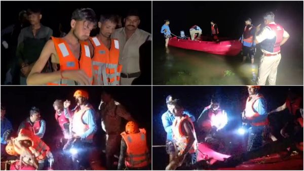 Orchha: बेतवा नदी के उफान में फंसे यूपी के पर्यटक, SDRF ने रात में रेस्क्यू कर बचाया