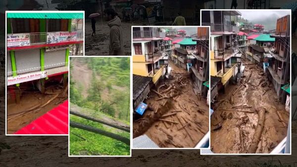 हिमाचल प्रदेश: मंडी में भारी बारिश के बीच बादल फटा, थुनाग से सामने आया तबाही का वीडियो