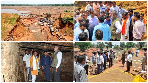 Damoh News: केंद्रीय मंत्री पटेल भोजन व राहत सामग्री लेकर जलाशय बाढ़ प्रभावितों के घर पहुंचे