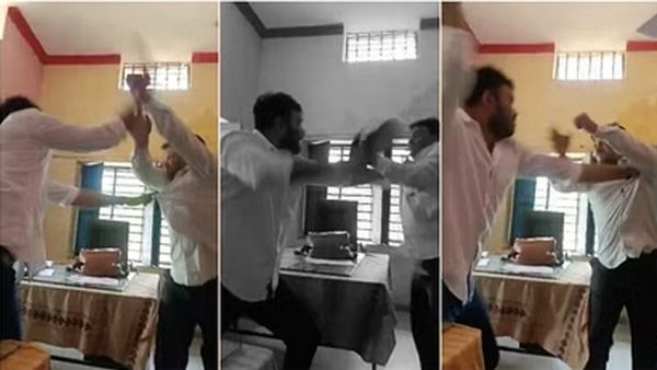 VDO को चप्‍पल से पीटने के बाद बोले उपसरपंच-'मर्डर केस में जेल से छूटकर आया हूं, तुझे भी गोली से उड़ा दूंगा'