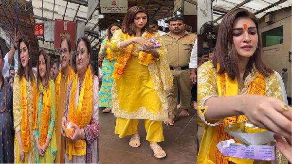 नेशनल अवॉर्ड जीतने के बाद परिवार के साथ सिद्धिविनायक पहुंचीं कृति सेनन, बांटी मिठाई, बप्पा से की ऐसी प्रार्थना