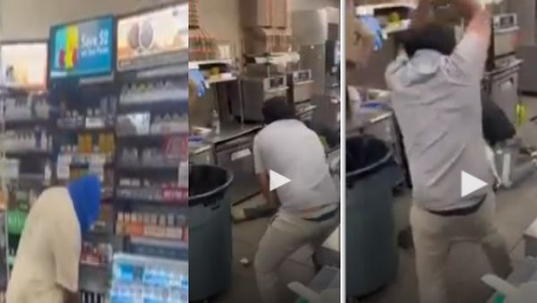 Video: अमेरिका की दुकान में घुसे लुटेरे की सिख ने पकड़कर 'देसी' अंदाज कर दी धुनाई, चोर मांगने लगा दया की भीख